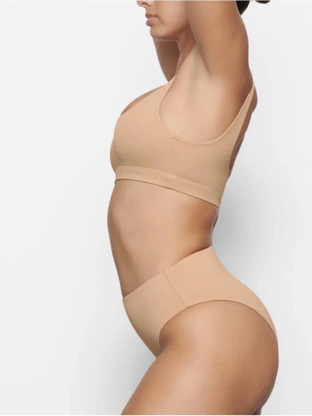 Skims Swim Mid Waist Bikini Bottom Plus Size 2X Tan